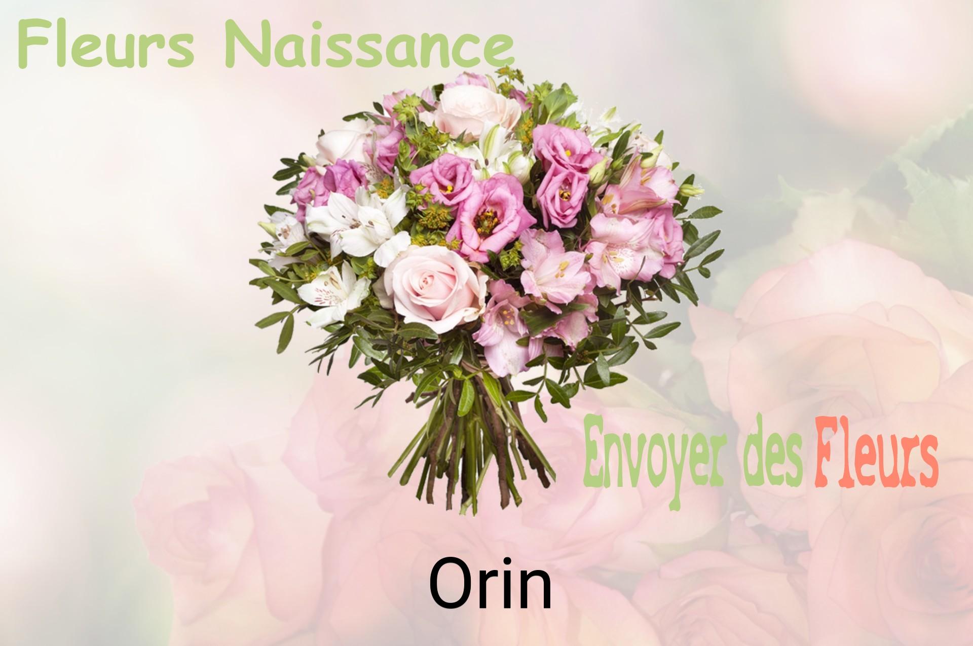 Bouquet de fleurs de naissance livré à Orin